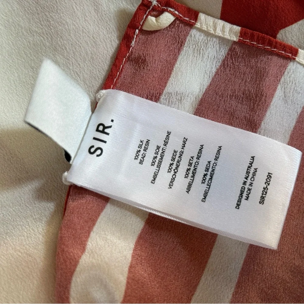 SIR | Riviera Calla Silk Scarf Top - Picture 5 of 7